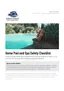 Pool safety checklist cover